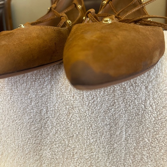 Halogen Pointy Toe Chili Flat. Lace up, 7.5 - Picture 6 of 7